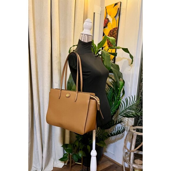 ✺✺ AUTHENTIC TORY BURCH CAMEL BROWN ROBINSON HANDBAG ✺✺ - Picture 11 of 11